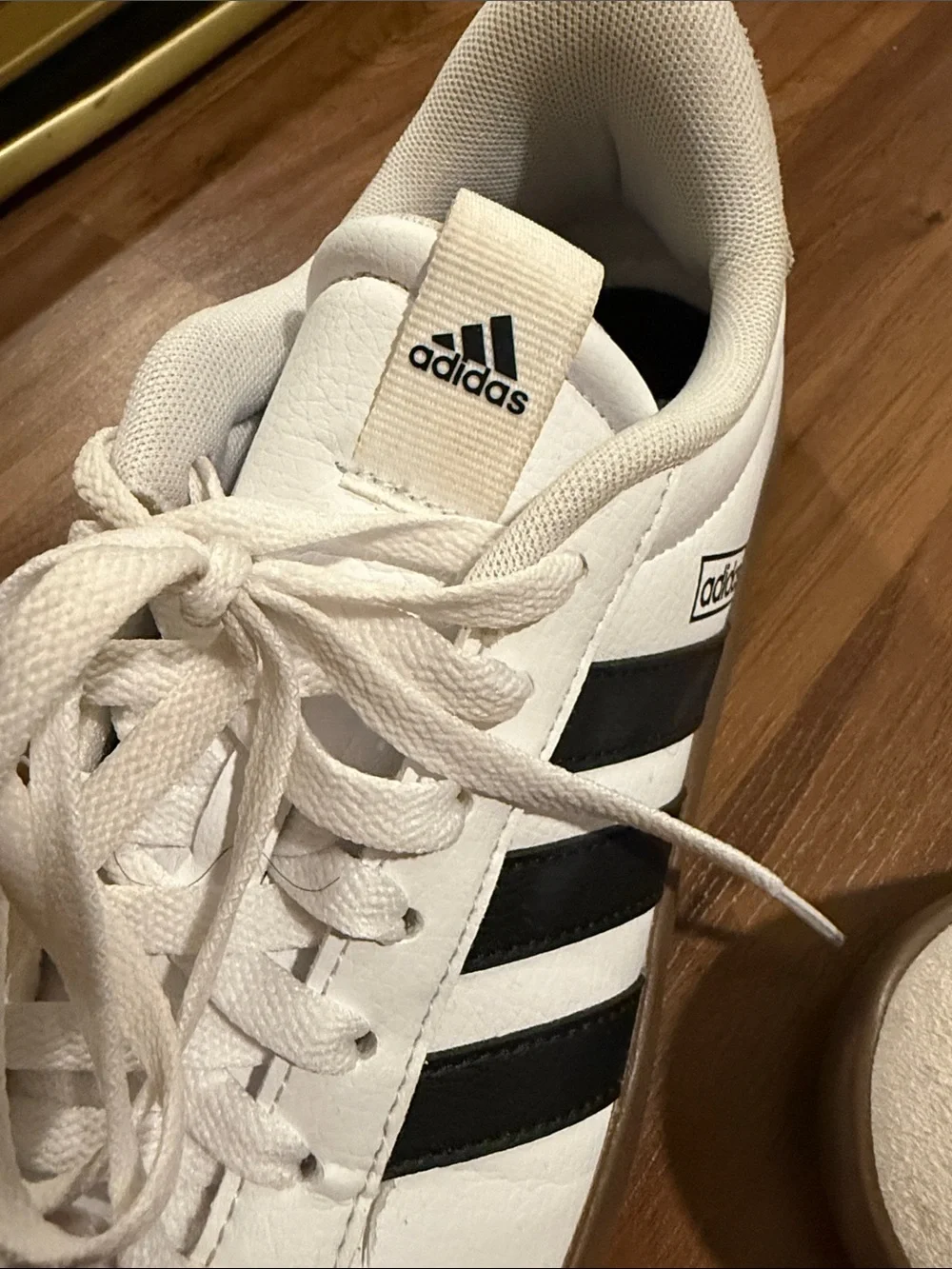 adidas White and Black Classic Low-Top Sneakers